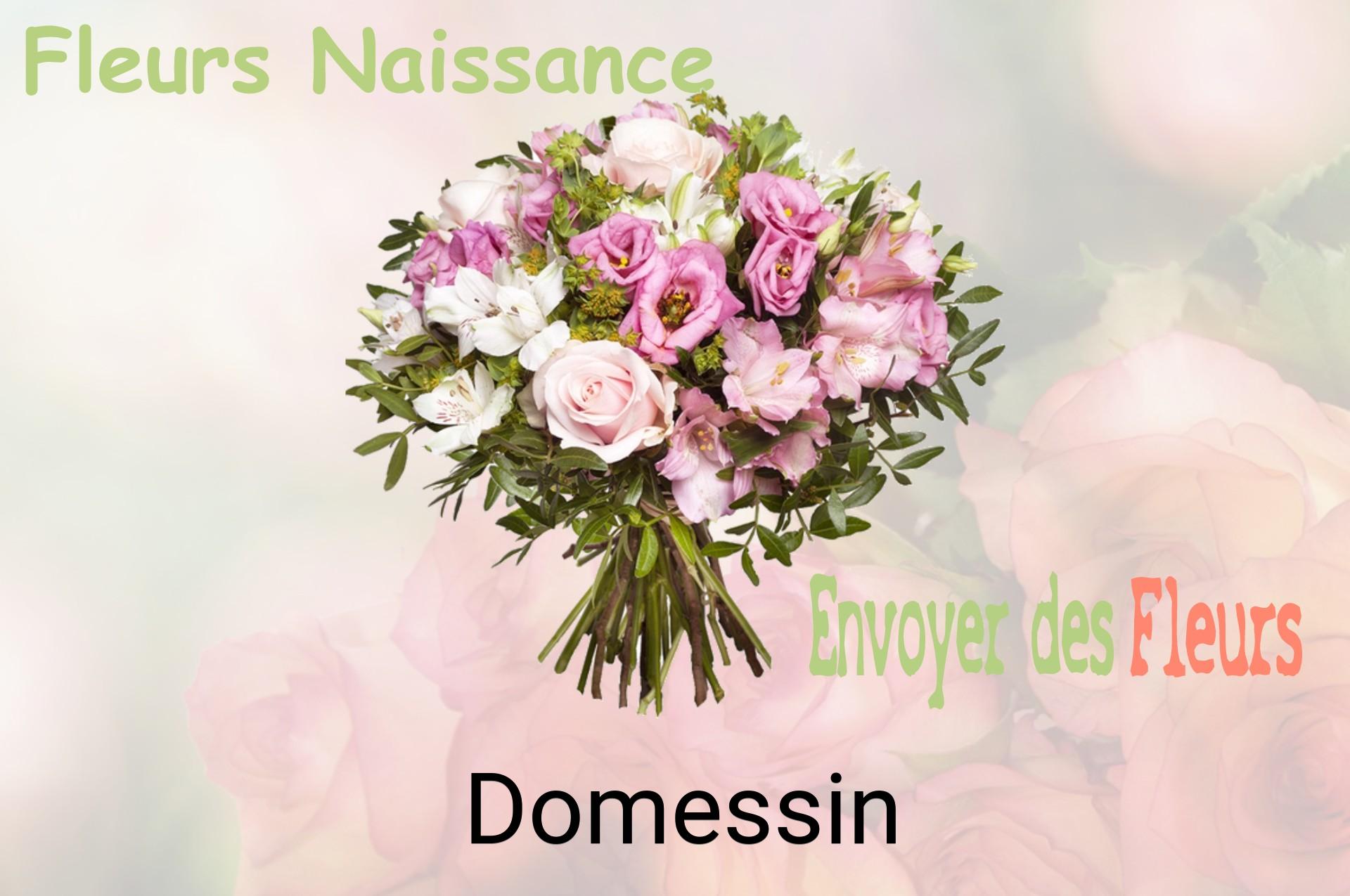 Bouquet de fleurs de naissance livré à Domessin